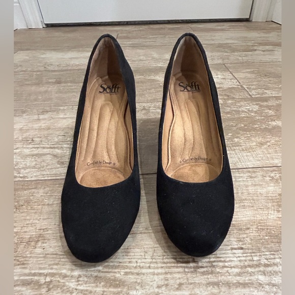 Sofft black suede heels - size 8 - Picture 3 of 8